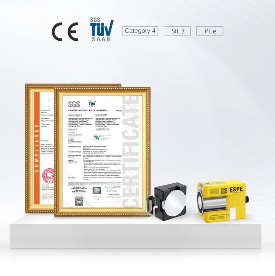 意普新品 | 获TÜV国际权威认证！深圳意普SLE22系列安全门开关